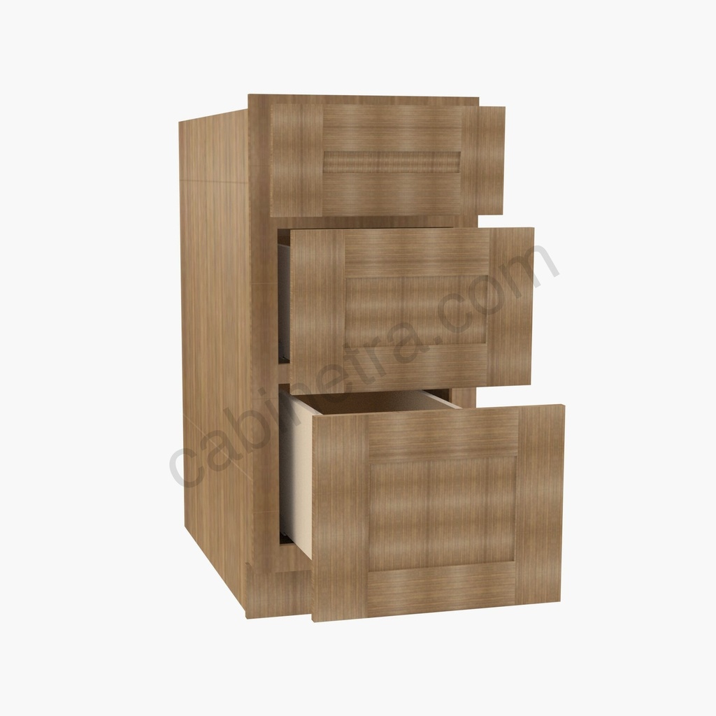 AR-DB36(3) 3 Drawer Pack Base Cabinet | Forevermark Woodland Brown