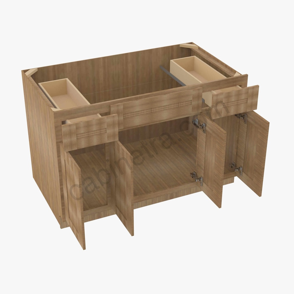 AR-S4821B12D-34-1/2√¢‚Ç¨¬≥ Sink Base Combo Vanity Replacement Door and Drawer Set | Forevermark Woodland Brown