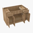 AR-S4821B12D-34-1/2√¢‚Ç¨¬≥ Sink Base Combo Vanity Replacement Door and Drawer Set | Forevermark Woodland Brown