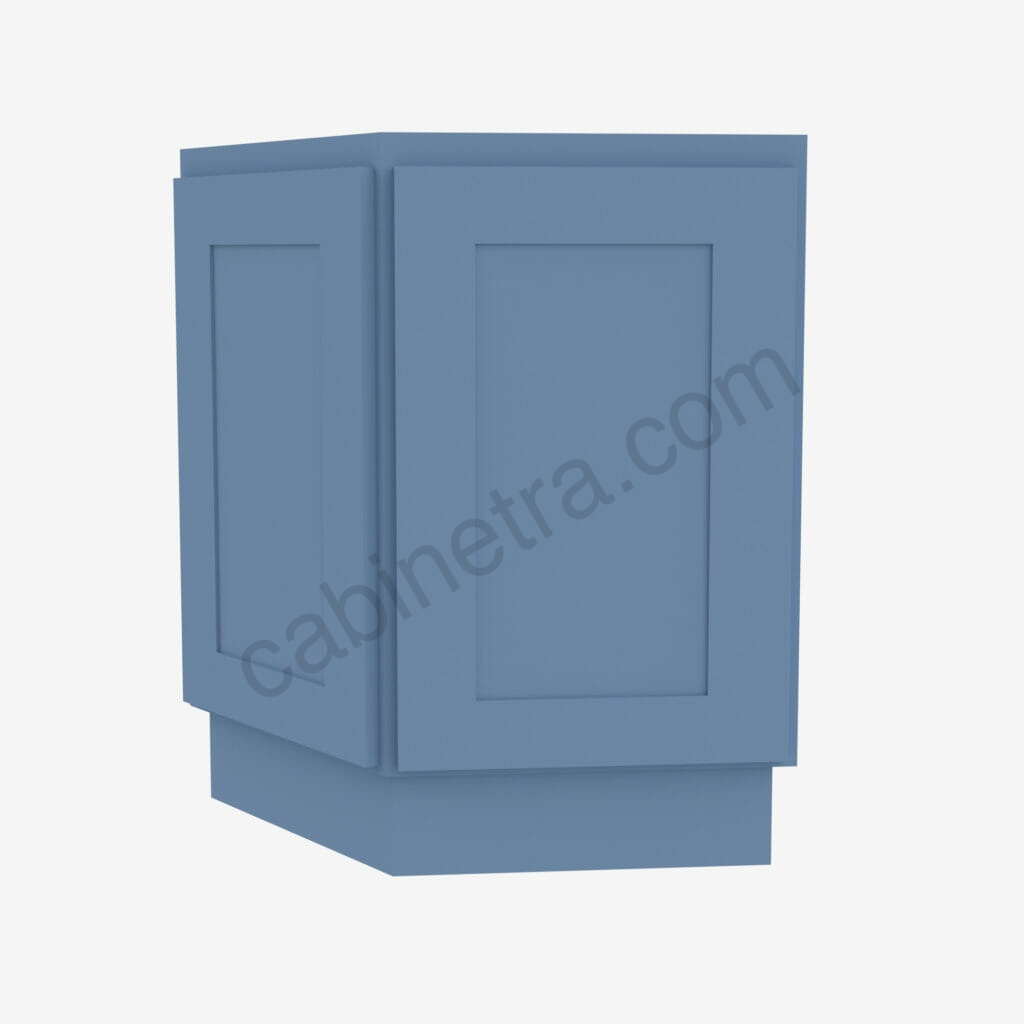 AX-AB24 (Base) Angle Base Cabinet | Forevermark Xterra Blue Shaker