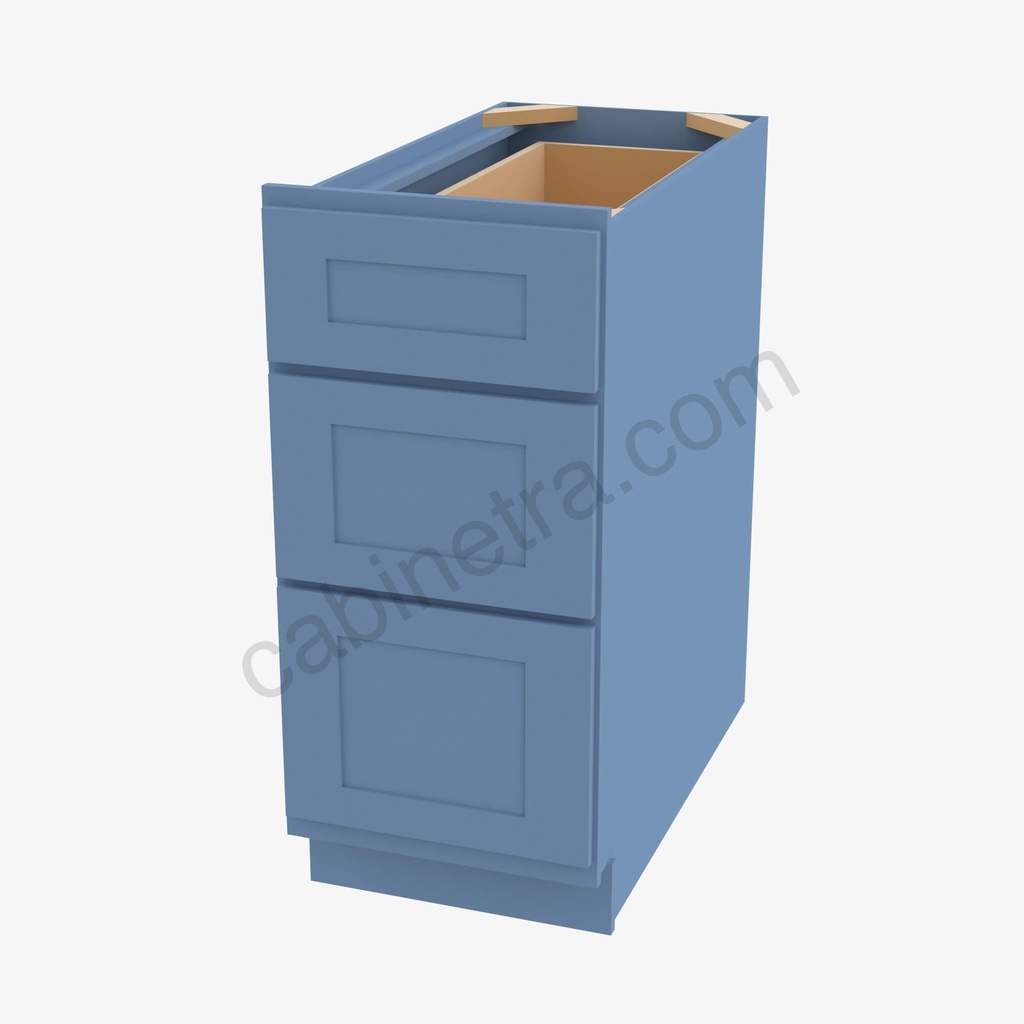 AX-DB30(3) 3 Drawer Pack Base Cabinet | Forevermark Xterra Blue Shaker