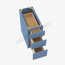 AX-DB36(3) 3 Drawer Pack Base Cabinet | Forevermark Xterra Blue Shaker