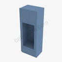 AX-OM3384B Tall Double Oven / Oven Microwave Cabinet | Forevermark Xterra Blue Shaker