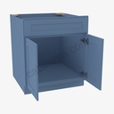 AX-S3021B-34-1/2"" Sink Base Vanity with Drawers | Forevermark Xterra Blue Shaker
