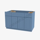 AX-S4821B12D-34-1/2"" Sink Base Combo Vanity with Drawers | Forevermark Xterra Blue Shaker