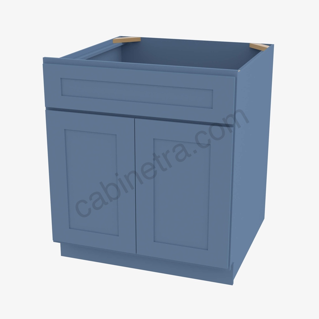 AX-SB27B Sink Base Cabinet | Forevermark Xterra Blue Shaker