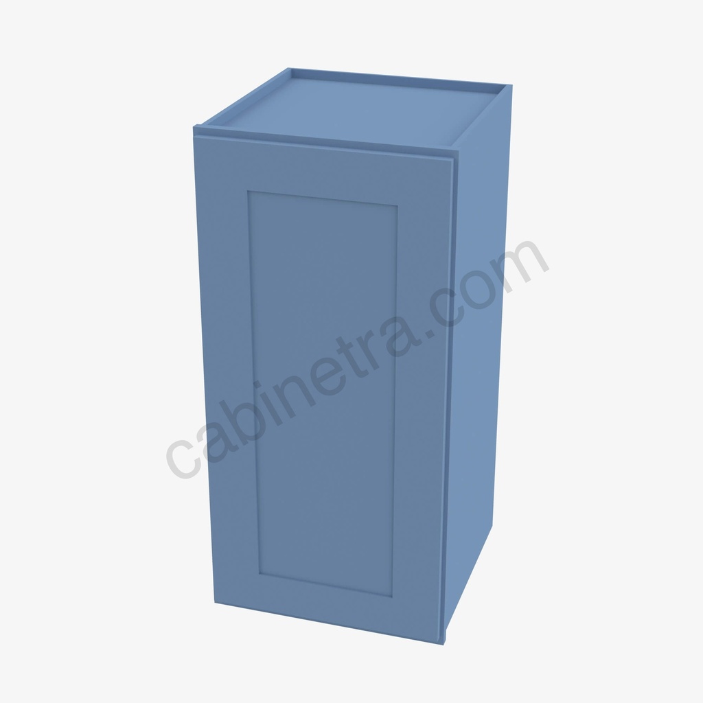 AX-W0936 Single Door Wall Cabinet | Forevermark Xterra Blue Shaker