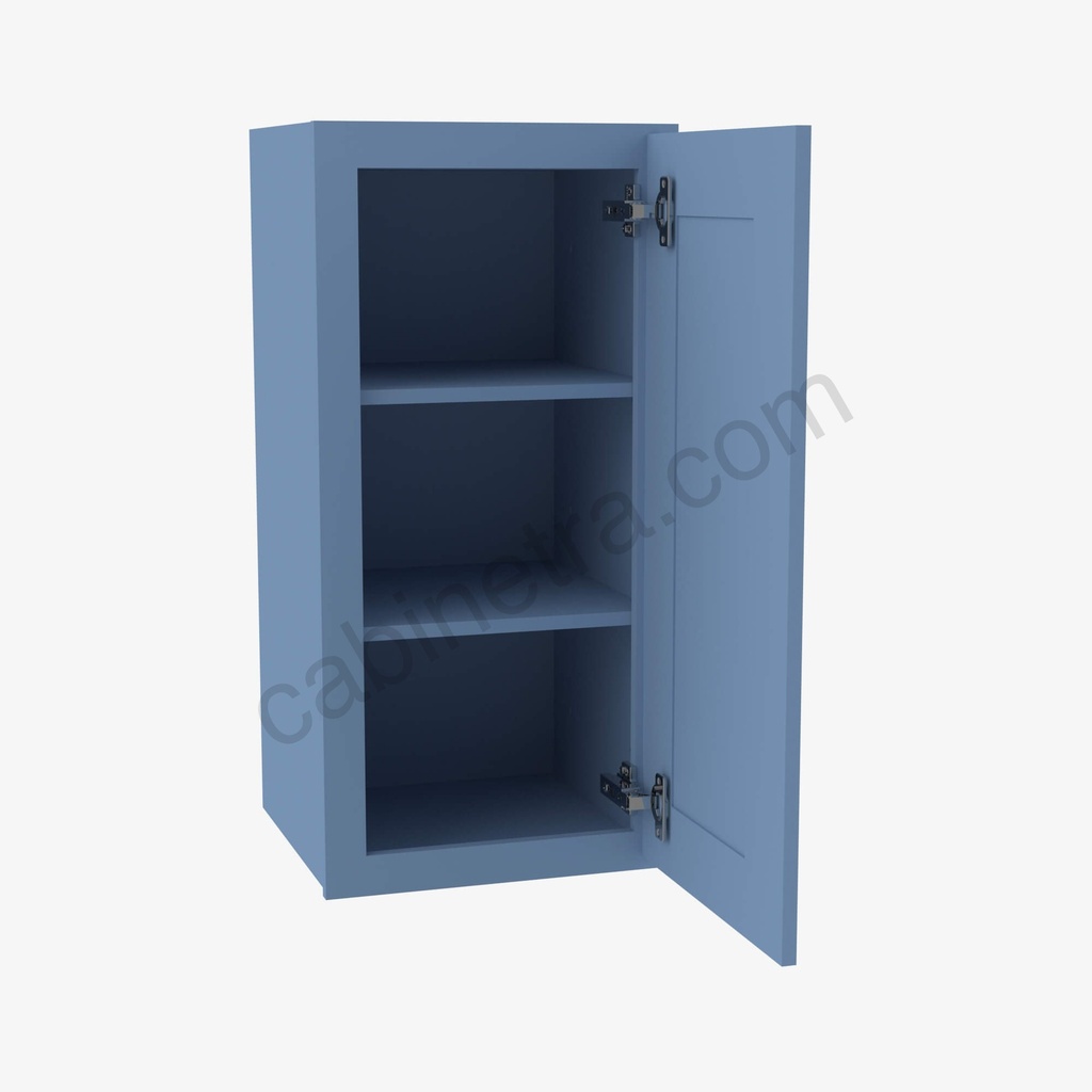 AX-W2142 Single Door Wall Cabinet | Forevermark Xterra Blue Shaker