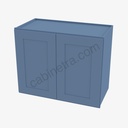 AX-W2442B Double Door Wall Cabinet | Forevermark Xterra Blue Shaker