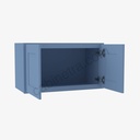 AX-W3312B Double Door Wall Cabinet | Forevermark Xterra Blue Shaker