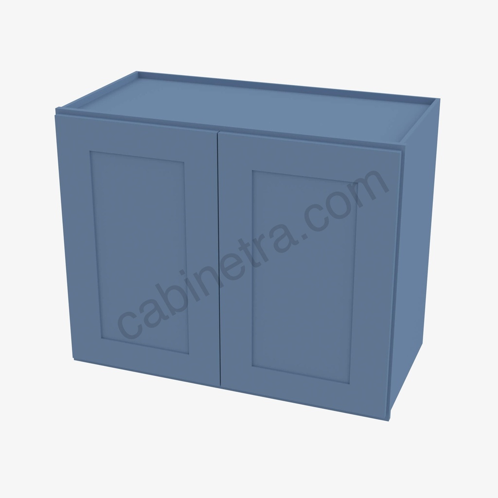 AX-W3336B Double Door Wall Cabinet | Forevermark Xterra Blue Shaker