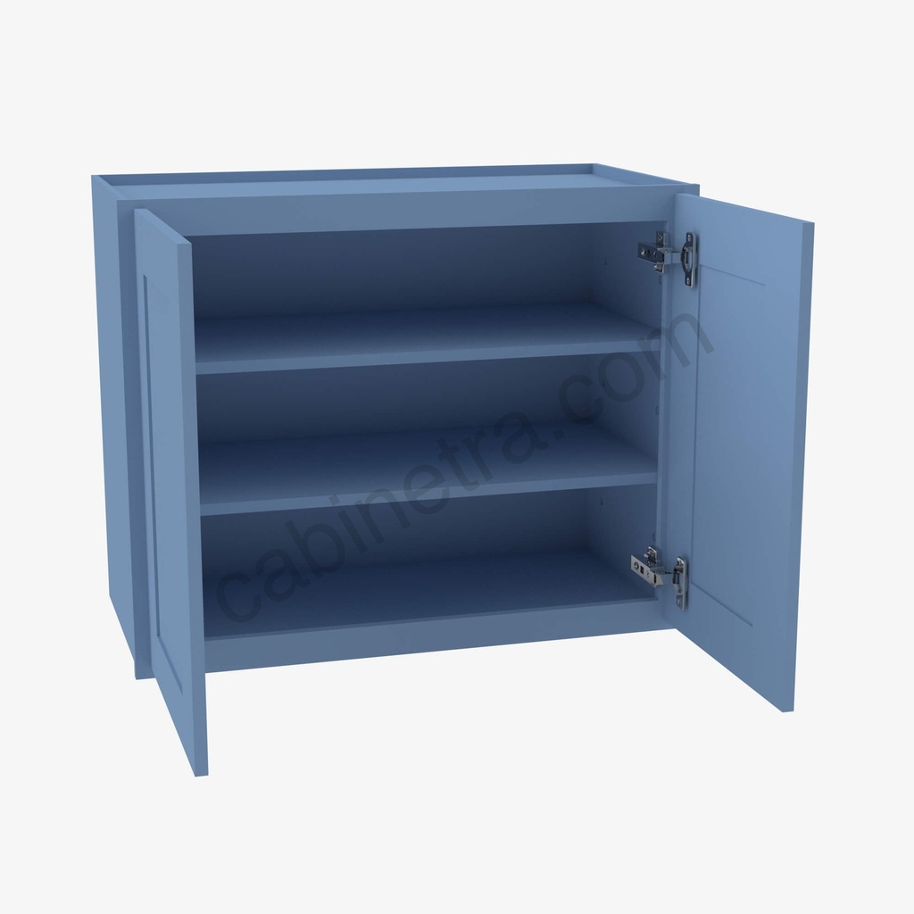 AX-W3336B Double Door Wall Cabinet | Forevermark Xterra Blue Shaker