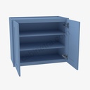 AX-W3336B Double Door Wall Cabinet | Forevermark Xterra Blue Shaker