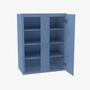 AX-WBLC30/33-3030 Wall Blind Corner Cabinet | Forevermark Xterra Blue Shaker