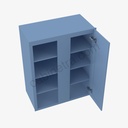 AX-WBLC30/33-3030 Wall Blind Corner Cabinet | Forevermark Xterra Blue Shaker