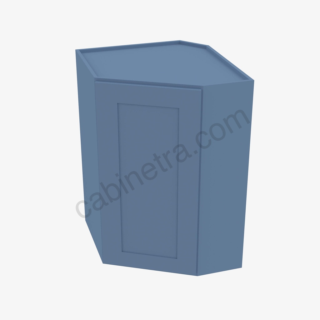 AX-WDC2430 Wall Diagonal Corner Cabinet | Forevermark Xterra Blue Shaker