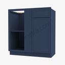 PD-BBLC42/45-39""W Base Blind Corner Cabinet | Forevermark Petit Blue