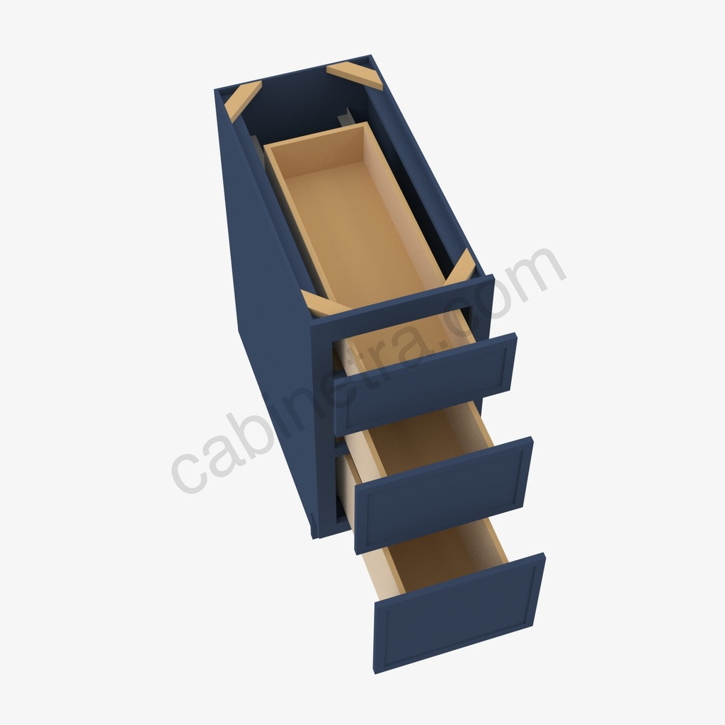 PD-DB18(3) 3 Drawer Pack Base Cabinet | Forevermark Petit Blue