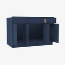 PD-S4821B12D-34-1/2√¢‚Ç¨¬≥ Sink Base Combo Vanity Replacement Door and Drawer Set | Forevermark Petit Blue