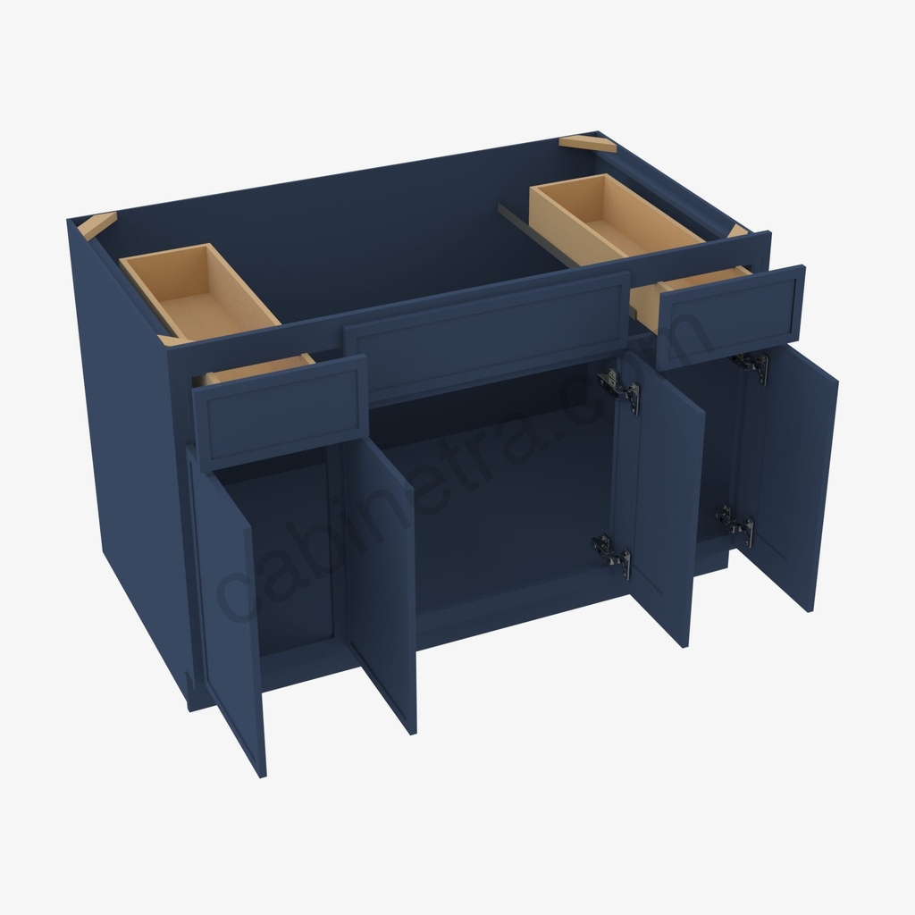 PD-S4821B12D-34-1/2√¢‚Ç¨¬≥ Sink Base Combo Vanity Replacement Door and Drawer Set | Forevermark Petit Blue