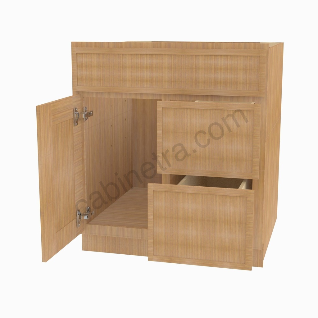 PS-S3021DR-34-1/2"" Combo Vanity with Right Drawer | Forevermark Petit Sand