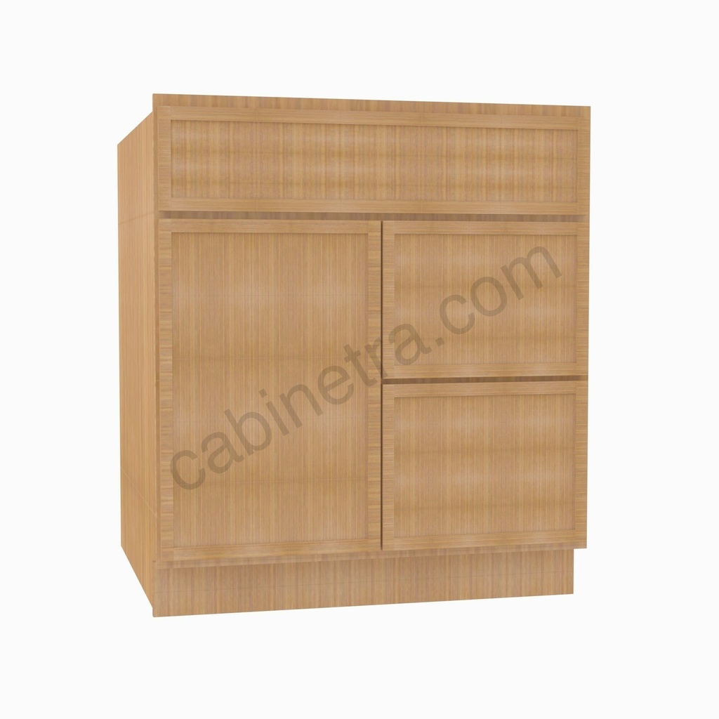 PS-S3621BDR-34-1/2"" Sink Base Combo Vanity with Right Drawer | Forevermark Petit Sand