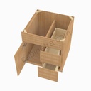 PS-S3621BDR-34-1/2"" Sink Base Combo Vanity with Right Drawer | Forevermark Petit Sand