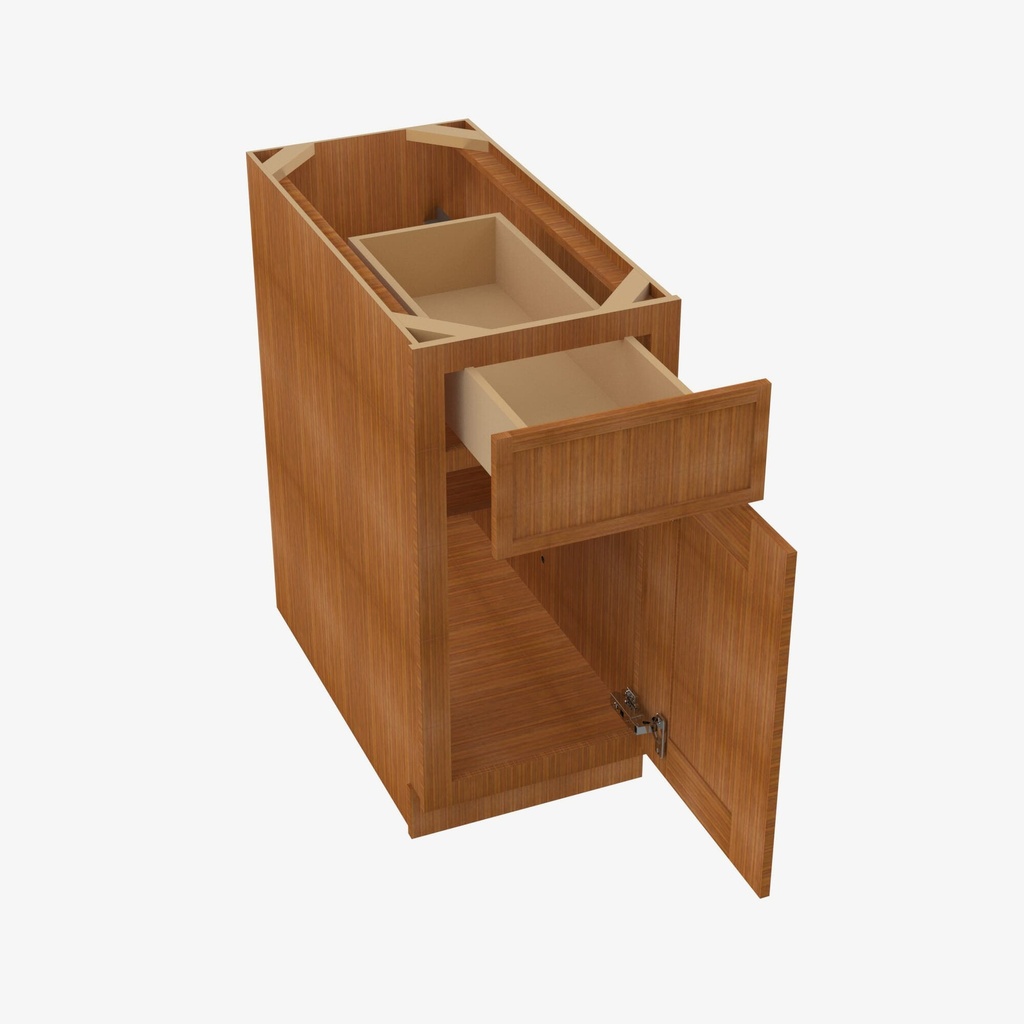 PR-B15 Single Door Base Cabinet | Forevermark Petit Brown