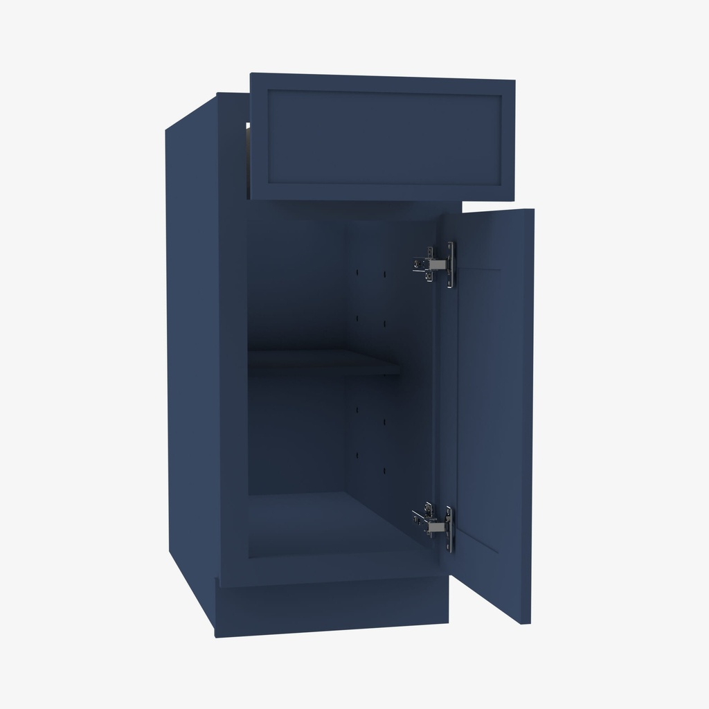 PD-B15 Single Door Base Cabinet | Forevermark Petit Blue