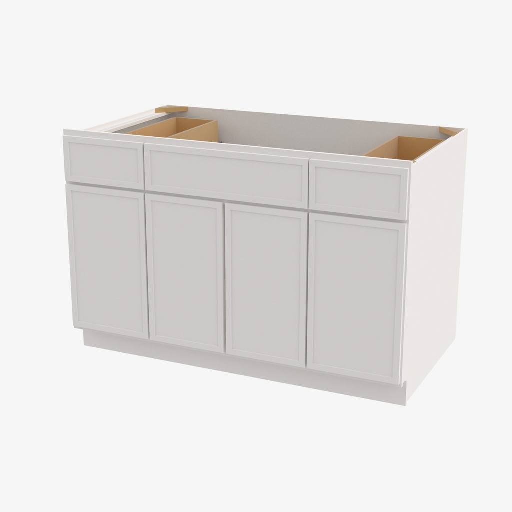 PW-S4821B12D-34-1/2 Sink Base Combo Vanity Replacement Door and Drawer Set | Forevermark Petit White""