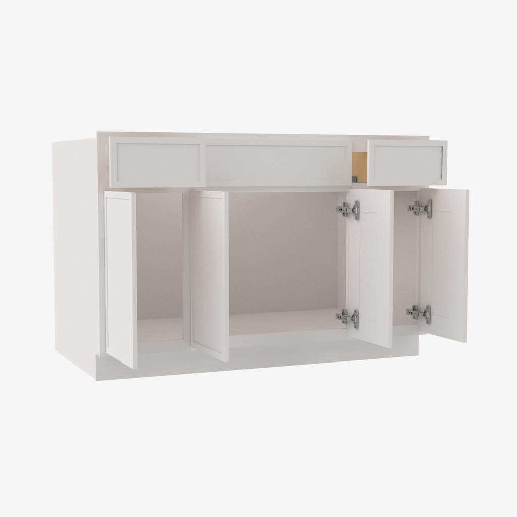 PW-S4821B12D-34-1/2 Sink Base Combo Vanity Replacement Door and Drawer Set | Forevermark Petit White""