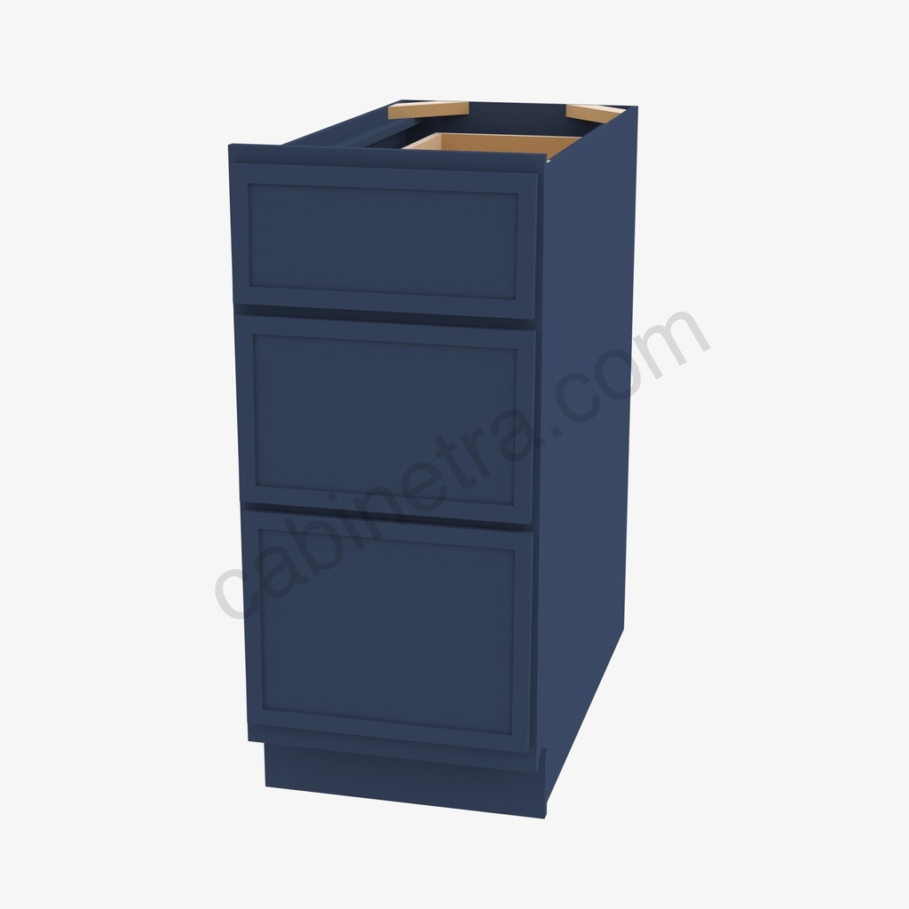 PD-DB30(3) 3 Drawer Pack Base Cabinet | Forevermark Petit Blue