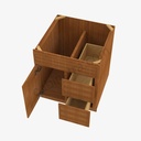 PR-S3021DR-34-1/2"" Combo Vanity with Right Drawer | Forevermark Petit Brown