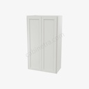AW-W2442B Double Door Wall Cabinet | Forevermark Ice White Shaker