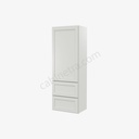 AW-W2D1854 Wall Cabinet With 2 Built-In Drawers | Forevermark Ice White Shaker