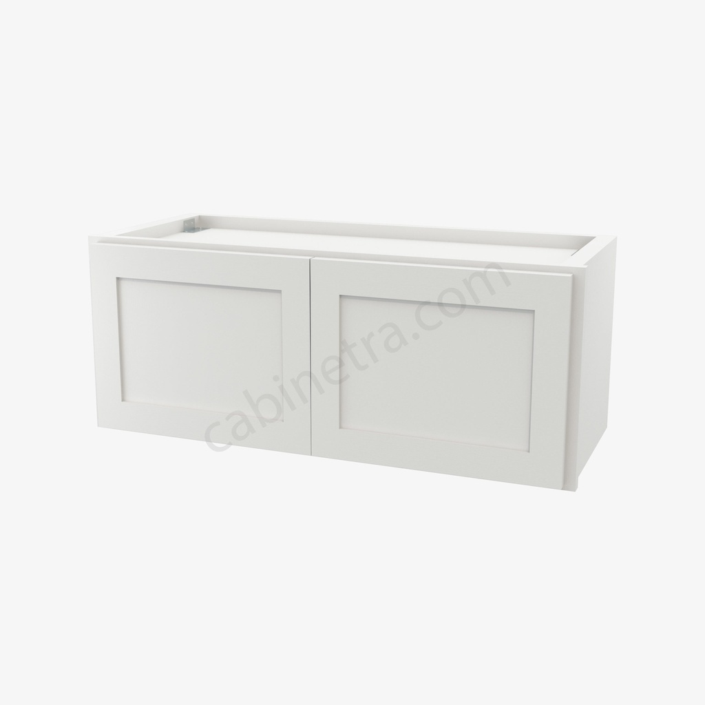 AW-W3012B Double Door Wall Cabinet | Forevermark Ice White Shaker