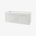 AW-W3012B Double Door Wall Cabinet | Forevermark Ice White Shaker