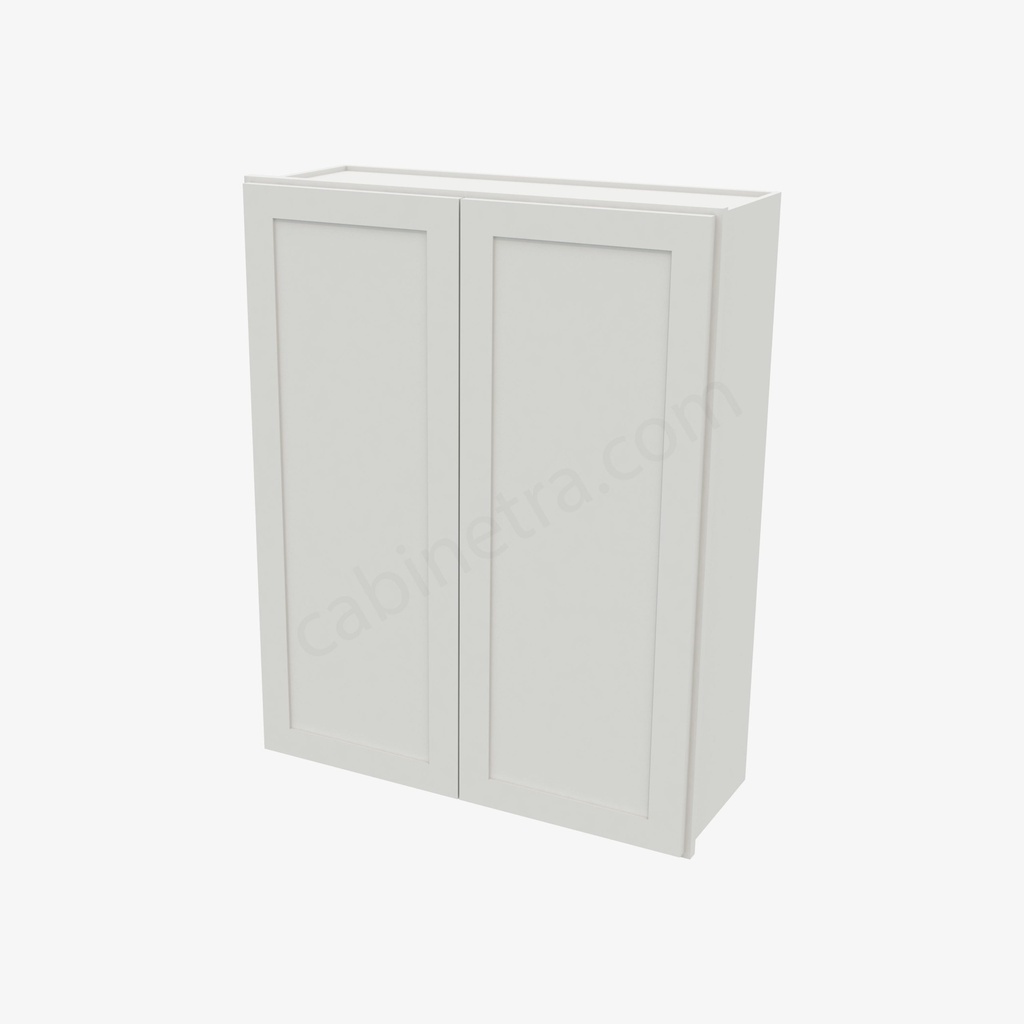 AW-W3342B Double Door Wall Cabinet | Forevermark Ice White Shaker