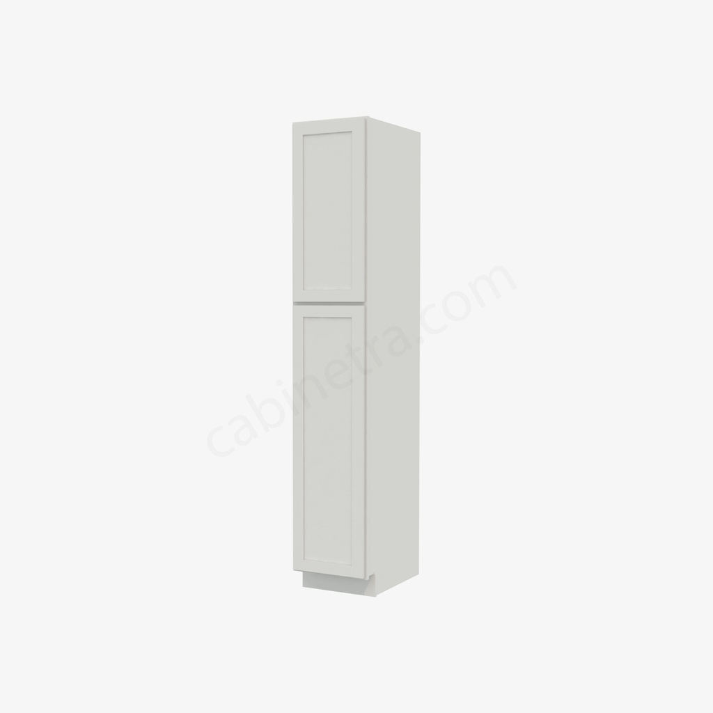 AW-WP1590 Tall Wall Pantry Cabinet | Forevermark Ice White Shaker