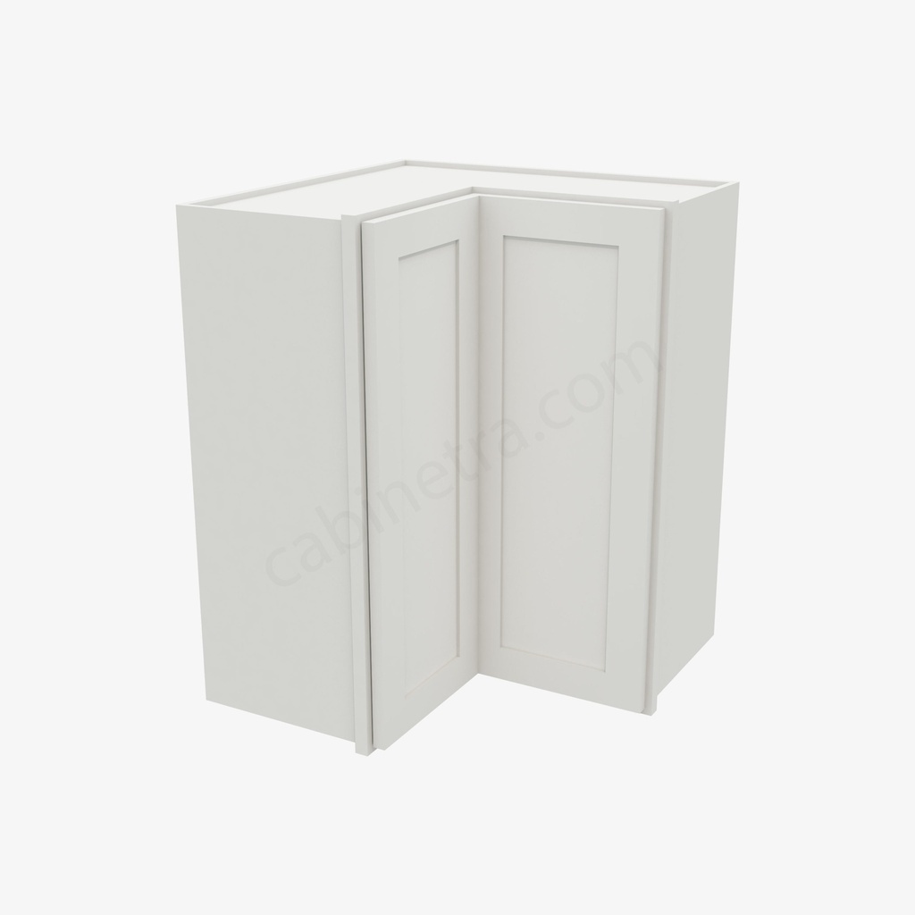 AW-WSQ2430 Easy Reach Wall Corner Cabinet | Forevermark Ice White Shaker