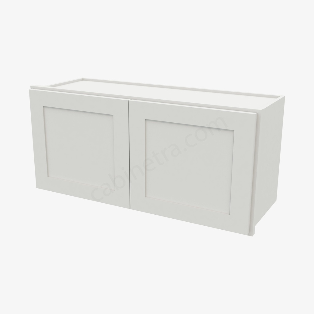 AW-W3315B Double Door Wall Cabinet | Forevermark Ice White Shaker
