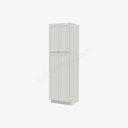 AW-WP2484B Tall Wall Pantry Cabinet with Butt Doors | Forevermark Ice White Shaker