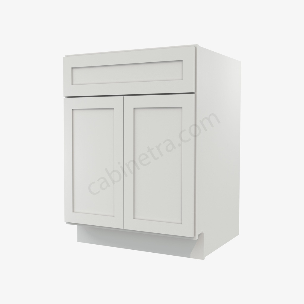 AW-B24B Double Door Base Cabinet | Forevermark Ice White Shaker
