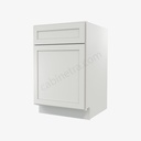 AW-B21 Single Door Base Cabinet | Ice White Shaker