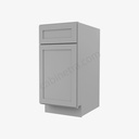 AB-B15 Single Door Base Cabinet | Forevermark Lait Gray Shaker