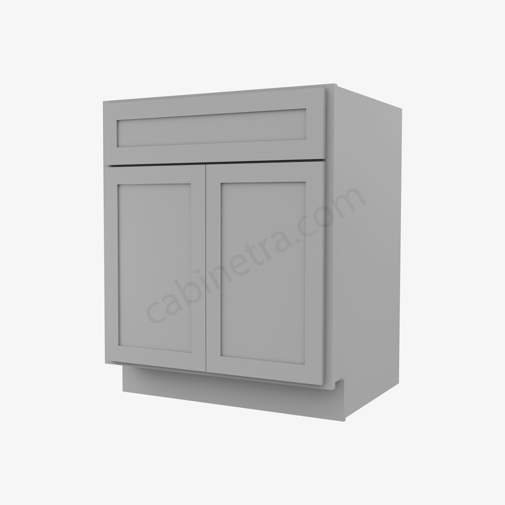 AB-B27B Double Door Base Cabinet | Forevermark Lait Gray Shaker