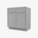 AB-B30B Double Door Base Cabinet | Forevermark Lait Gray Shaker