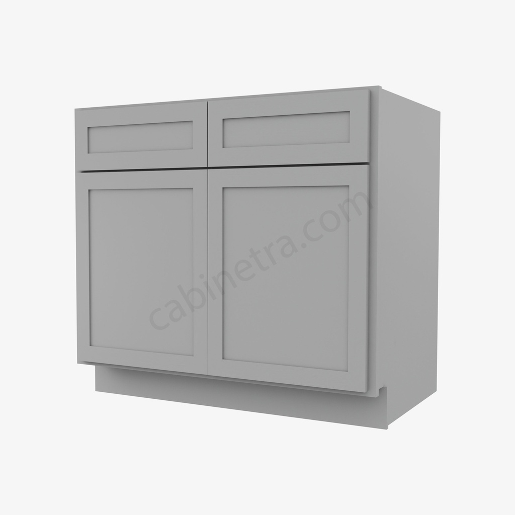 AB-B36B Double Door Base Cabinet | Forevermark Lait Gray Shaker