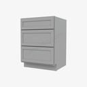 AB-DB24(3) 3 Drawer Pack Base Cabinet | Forevermark Lait Gray Shaker