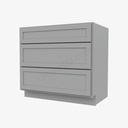 AB-DB36(3) 3 Drawer Pack Base Cabinet | Forevermark Lait Gray Shaker